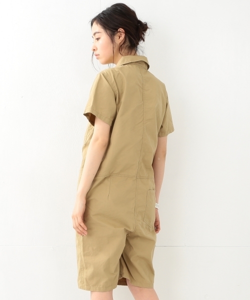BEAMS BOY（ビームスボーイ）の「【FUDGE5月号掲載】BEAMS BOY / マイクロピーチ オールインワン（つなぎ/オールインワン・レディース・ベージュ/オリーブ・ONE SIZE）」の21枚目の写真