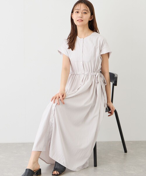 Jayro(ジャイロ)の「サイドドロストワンピース(ドレス・レディース・ブラック/ベージュ/ネイビー/ブルー系その他4/ライトグレー・M)」の17枚目の写真