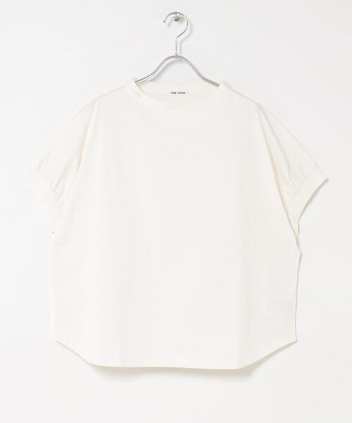 FORK&SPOON（フォークアンドスプーン）の「FORK&SPOON　ボトルネックギャザースリーブTシャツ（Tシャツ/カットソー・レディース・ベージュ/オフホワイト/チャコールグレー/ミント・1）」の11枚目の写真