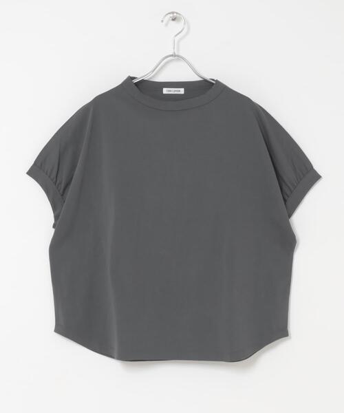 FORK&SPOON（フォークアンドスプーン）の「FORK&SPOON　ボトルネックギャザースリーブTシャツ（Tシャツ/カットソー・レディース・ベージュ/オフホワイト/チャコールグレー/ミント・1）」の20枚目の写真