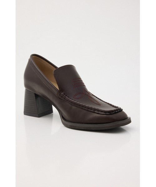 SLY(スライ)の「SQUARE HEEL LOAFER スクエアヒールローファー(ローファー・レディース・ブラック/ブラウン・MEDIUM/LARGE/SMALL)」の11枚目の写真