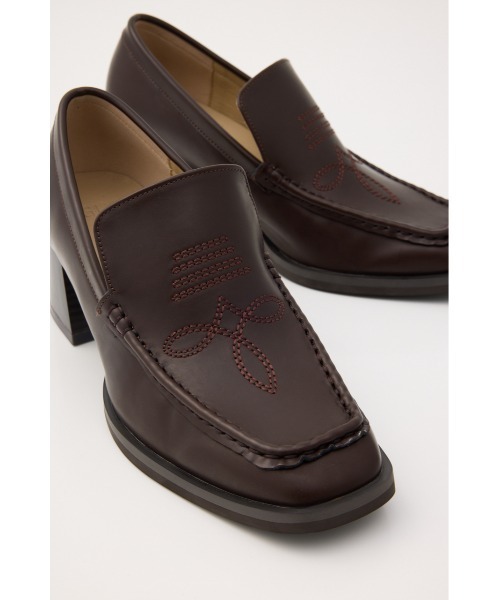 SLY(スライ)の「SQUARE HEEL LOAFER スクエアヒールローファー(ローファー・レディース・ブラック/ブラウン・MEDIUM/LARGE/SMALL)」の13枚目の写真