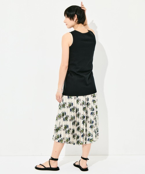 FUMIE TANAKA（フミエタナカ）の「[FUMIE=TANAKA/フミエタナカ]flower pleats SK（スカート・レディース・ホワイト/ブラック・38/36）」の16枚目の写真