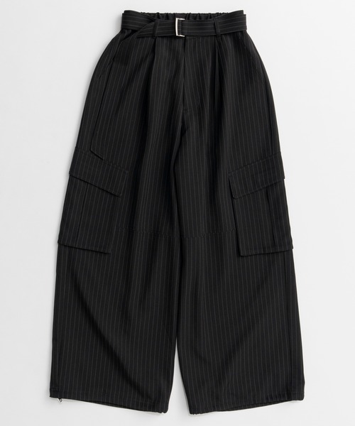 MAISON SPECIAL(メゾンスペシャル)の「【2026Autumn PRE-ORDER】Belted Suiting Cargo Pants/ベルテッドスーチングカーゴパンツ(カーゴパンツ・レディース・キャメル/ブラック/グレー・38/36)」の18枚目の写真