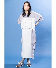 OSMOSIS（オズモーシス）の「シャツ切替タックワンピース（ワンピース）」