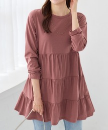 alotta（アロッタ）の「ゆったり綿混ティアードチュニック（チュニック）」