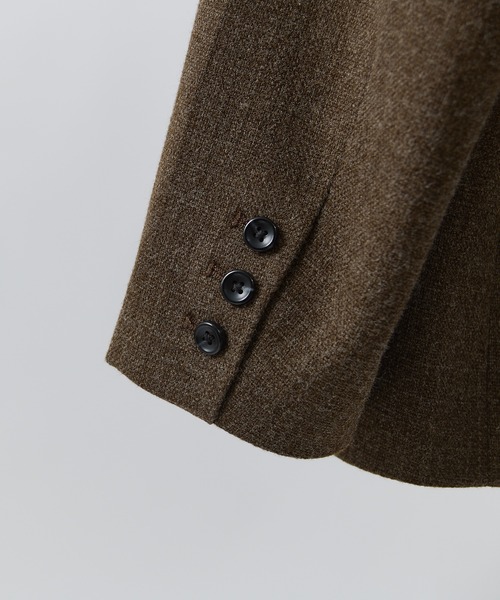 Lui's(ルイス)の「【Neucon】CLASSIC HEATHER OVER JACKET / クラシックオーバーテーラードジャケット / セットアップ対応(テーラードジャケット・メンズ・ブラウン/チャコールグレー・1/2)」の21枚目の写真