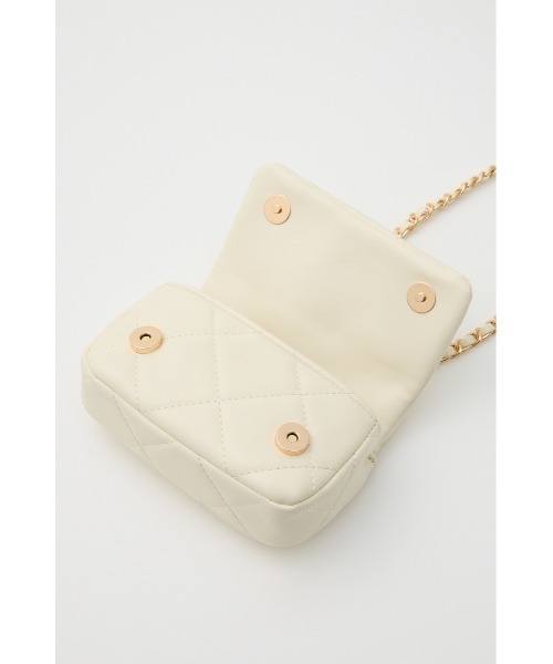 SLY(スライ)の「CHAIN MINI BAG チェーンミニバッグ(ショルダーバッグ・レディース・アイボリー/ブラック・FREE)」の9枚目の写真