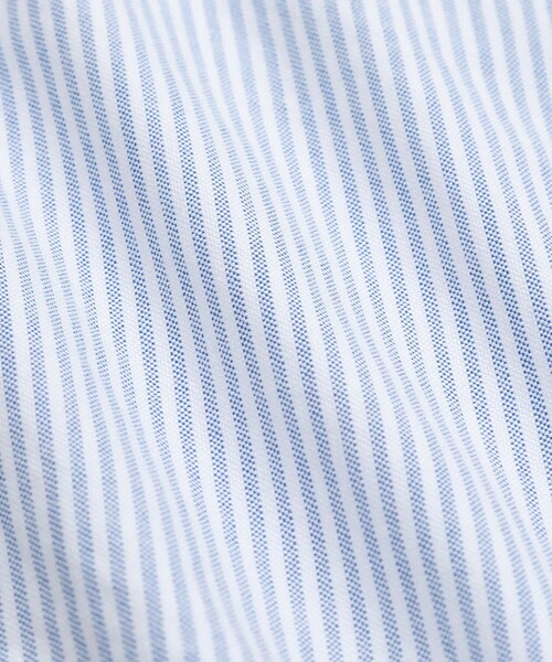 BROOKS BROTHERS（ブルックスブラザーズ）の「オックスフォード　キャンディストライプ　ショートスリーブ　フライデーシャツ（シャツ/ブラウス・メンズ・ブルー・MEDIUM/LARGE/SMALL）」の4枚目の写真