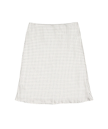 lotsyou_Polly Dot Skirt Ivory