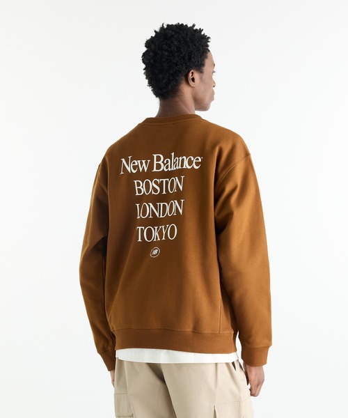 NEW BALANCE(ニューバランス)の「International Stamp スウェットクルー(スウェット・メンズ・カーキブラウン/スミクロ・XX-LARGE/MEDIUM/SMALL/LARGE)」の9枚目の写真