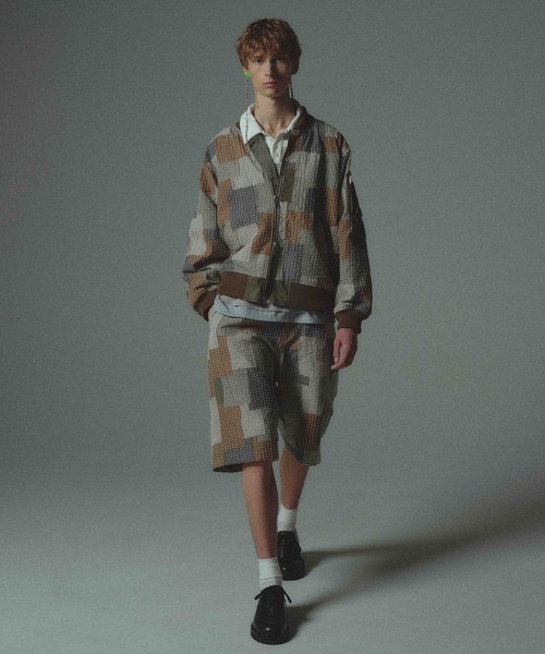 amok(アモク)の「SASHIKO PATCHED SHORT PANTS(その他パンツ・メンズ・カーキ/マルチ・M/L/S)」の14枚目の写真
