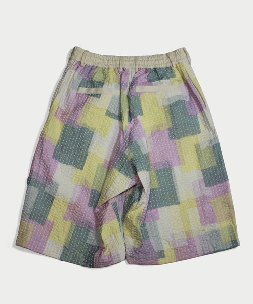 amok(アモク)の「SASHIKO PATCHED SHORT PANTS(その他パンツ・メンズ・カーキ/マルチ・M/L/S)」の10枚目の写真