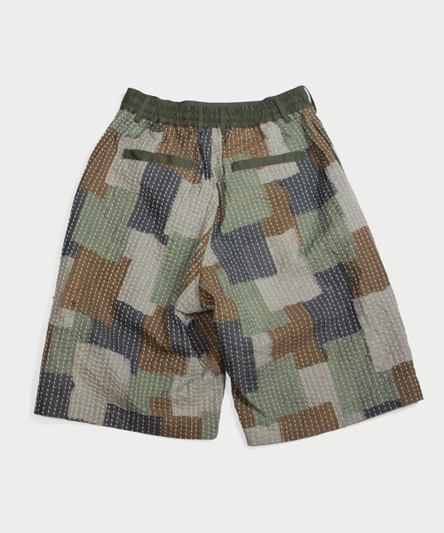 amok(アモク)の「SASHIKO PATCHED SHORT PANTS(その他パンツ・メンズ・カーキ/マルチ・M/L/S)」の5枚目の写真