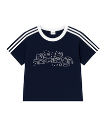 MEOW KITTENS TRACK CROP T-SHIRT (5color)