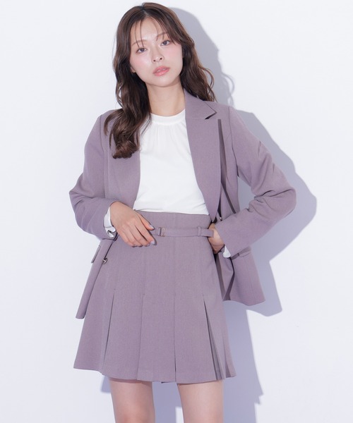 JILL by JILL STUART（ジルバイジルスチュアート）の「＜セットアップ対応＞ボックスプリーツミニスカート（スカート・レディース・モカ/グレー/ブラウン系その他・SMALL/MEDIUM）」の2枚目の写真