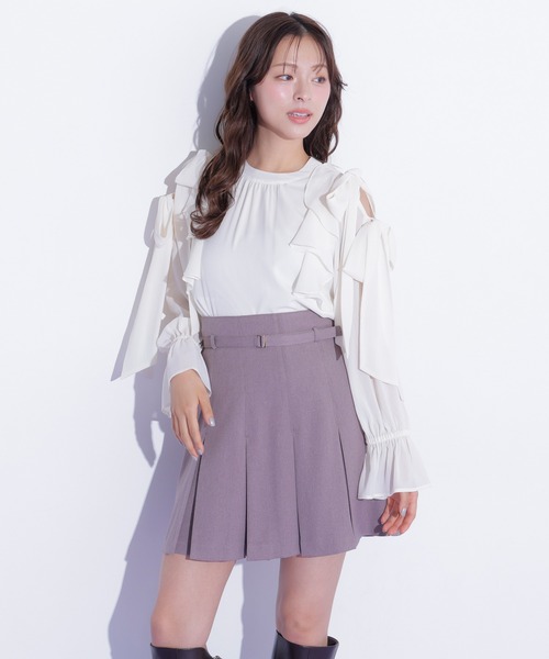 JILL by JILL STUART（ジルバイジルスチュアート）の「＜セットアップ対応＞ボックスプリーツミニスカート（スカート・レディース・モカ/グレー/ブラウン系その他・SMALL/MEDIUM）」の9枚目の写真