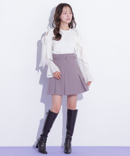 JILL by JILL STUART（ジルバイジルスチュアート）の「＜セットアップ対応＞ボックスプリーツミニスカート（スカート・レディース・モカ/グレー/ブラウン系その他・SMALL/MEDIUM）」の10枚目の写真