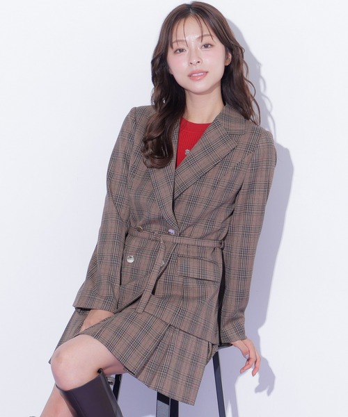 JILL by JILL STUART（ジルバイジルスチュアート）の「＜セットアップ対応＞ボックスプリーツミニスカート（スカート・レディース・モカ/グレー/ブラウン系その他・SMALL/MEDIUM）」の12枚目の写真