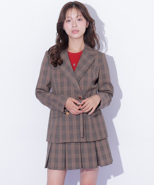 JILL by JILL STUART（ジルバイジルスチュアート）の「＜セットアップ対応＞ボックスプリーツミニスカート（スカート・レディース・モカ/グレー/ブラウン系その他・SMALL/MEDIUM）」の17枚目の写真