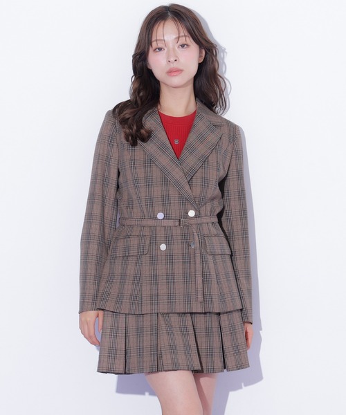 JILL by JILL STUART（ジルバイジルスチュアート）の「＜セットアップ対応＞ボックスプリーツミニスカート（スカート・レディース・モカ/グレー/ブラウン系その他・SMALL/MEDIUM）」の18枚目の写真