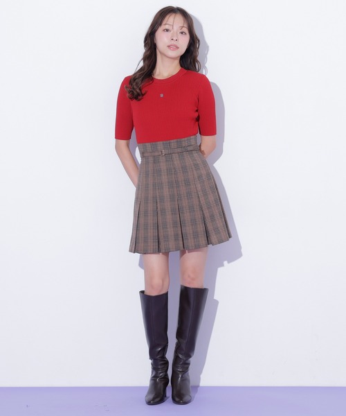 JILL by JILL STUART（ジルバイジルスチュアート）の「＜セットアップ対応＞ボックスプリーツミニスカート（スカート・レディース・モカ/グレー/ブラウン系その他・SMALL/MEDIUM）」の22枚目の写真