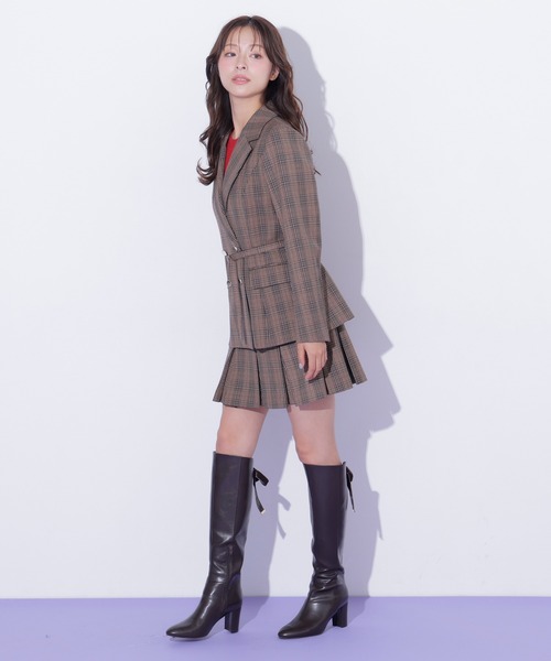 JILL by JILL STUART（ジルバイジルスチュアート）の「＜セットアップ対応＞ボックスプリーツミニスカート（スカート・レディース・モカ/グレー/ブラウン系その他・SMALL/MEDIUM）」の21枚目の写真
