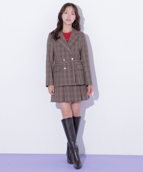 JILL by JILL STUART（ジルバイジルスチュアート）の「＜セットアップ対応＞ボックスプリーツミニスカート（スカート・レディース・モカ/グレー/ブラウン系その他・SMALL/MEDIUM）」の20枚目の写真