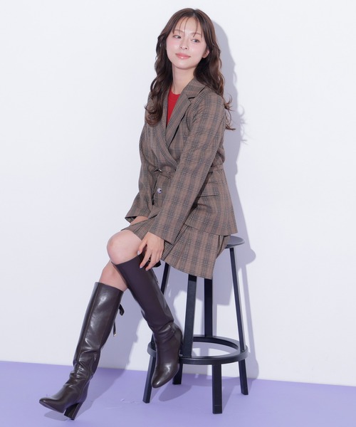 JILL by JILL STUART（ジルバイジルスチュアート）の「＜セットアップ対応＞ボックスプリーツミニスカート（スカート・レディース・モカ/グレー/ブラウン系その他・SMALL/MEDIUM）」の16枚目の写真