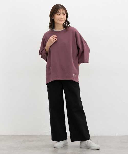 Honeys(ハニーズ)の「デニムイージーパンツ(股下66cm)(デニムパンツ・レディース・ダークインディゴブルー/ブラック/ライトインディゴブルー・3L/L/LL/M/S)」の5枚目の写真