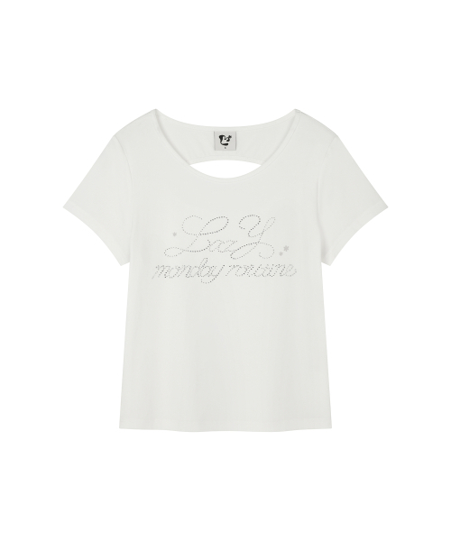 LMR(エルエムアール)の「ホットフィックスカットアウト半袖Tシャツホワイト(Tシャツ/カットソー・レディース・ホワイト・SMALL/MEDIUM)」の8枚目の写真