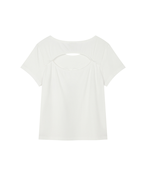 LMR(エルエムアール)の「ホットフィックスカットアウト半袖Tシャツホワイト(Tシャツ/カットソー・レディース・ホワイト・SMALL/MEDIUM)」の9枚目の写真