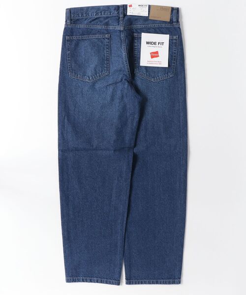 HANES(ヘインズ)の「【HANES/ヘインズ】WIDE FIT DENIM PANTS / ワイドフィット デニムパンツ(デニムパンツ・メンズ・ブラック/ライトブルー/ブルー/ネイビー・SMALL/MEDIUM/LARGE/X-LARGE)」の12枚目の写真