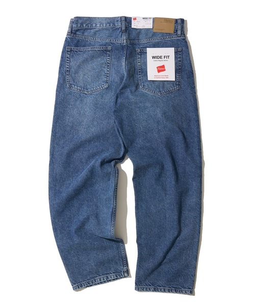 HANES(ヘインズ)の「【HANES/ヘインズ】WIDE FIT DENIM PANTS / ワイドフィット デニムパンツ(デニムパンツ・メンズ・ブラック/ライトブルー/ブルー/ネイビー・SMALL/MEDIUM/LARGE/X-LARGE)」の14枚目の写真