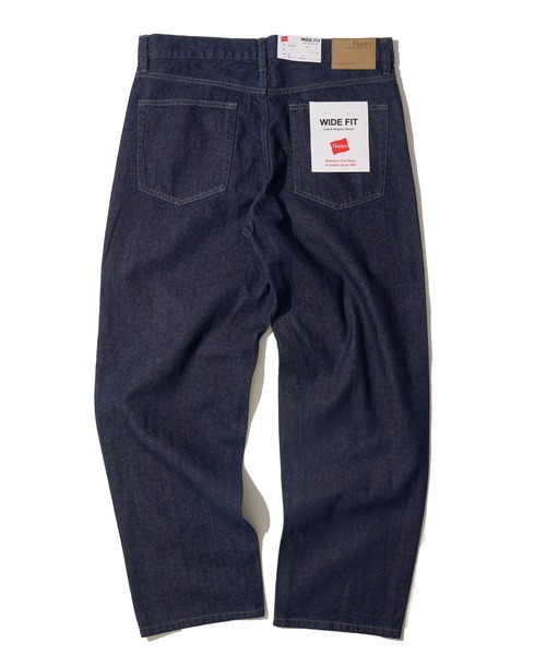 HANES(ヘインズ)の「【HANES/ヘインズ】WIDE FIT DENIM PANTS / ワイドフィット デニムパンツ(デニムパンツ・メンズ・ブラック/ライトブルー/ブルー/ネイビー・SMALL/MEDIUM/LARGE/X-LARGE)」の5枚目の写真