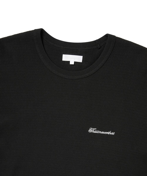 thisisneverthat(ディスイズネバーザット)の「Waffle Tee(Tシャツ/カットソー・メンズ・ヘザーグレー/ブラック系その他/パープル・XL/S/M/L)」の4枚目の写真