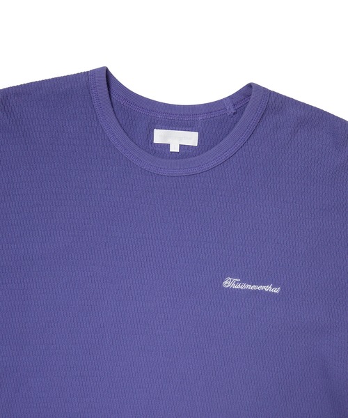 thisisneverthat(ディスイズネバーザット)の「Waffle Tee(Tシャツ/カットソー・メンズ・ヘザーグレー/ブラック系その他/パープル・XL/S/M/L)」の8枚目の写真