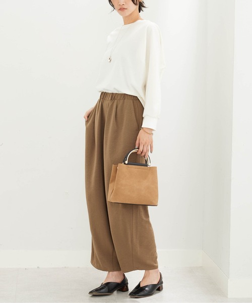 BELLUNA PLUS(ベルーナ)の「とろみビンテージ素材バレルパンツ(その他パンツ・レディース・ブラック/カーキ/レンガ・X-LARGE/MEDIUM/LARGE)」の15枚目の写真