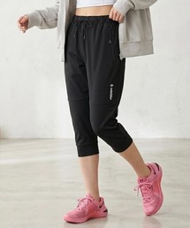 2026AW Soleildor/ソレイルドール ストレッチ クロプトパンツ/アクティブパンツ/フィットネスウェア/七分丈