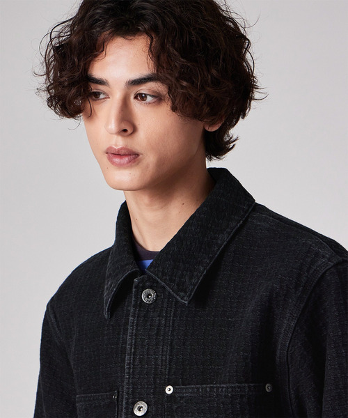 Dickies(ディッキーズ)の「Dickies(R) × PS Paul Smith 刺し子ブラックデニム チョアジャケット / 262251 DC001B(ブルゾン・メンズ・ブラック・LARGE/MEDIUM)」の11枚目の写真
