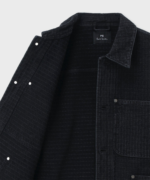 Dickies(ディッキーズ)の「Dickies(R) × PS Paul Smith 刺し子ブラックデニム チョアジャケット / 262251 DC001B(ブルゾン・メンズ・ブラック・LARGE/MEDIUM)」の3枚目の写真