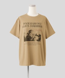 フラワープリント フォト Tシャツ AT THE TRNK