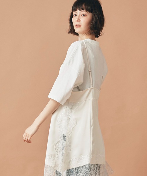 AT THE TRNK（アットザトランク）の「フラワープリント フォト Ｔシャツ AT THE TRNK（Tシャツ/カットソー・レディース・ベージュ/チャコール/ホワイト・フリー）」の10枚目の写真