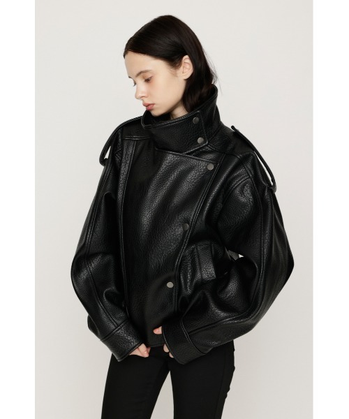 SLY(スライ)の「【AW PRE ORDER 第2弾】STAND COLLAR ZIP BZ スタンドカラージップブルゾン 秋服 スタンドネック ハイネック(ブルゾン・レディース・ブラック/ベージュ・FREE)」の9枚目の写真