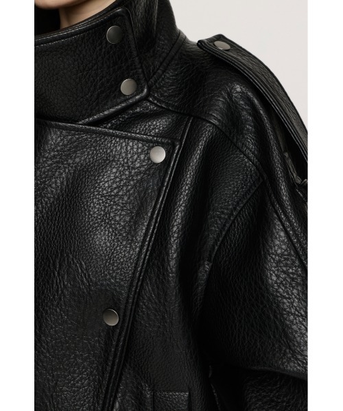 SLY(スライ)の「【AW PRE ORDER 第2弾】STAND COLLAR ZIP BZ スタンドカラージップブルゾン 秋服 スタンドネック ハイネック(ブルゾン・レディース・ブラック/ベージュ・FREE)」の11枚目の写真