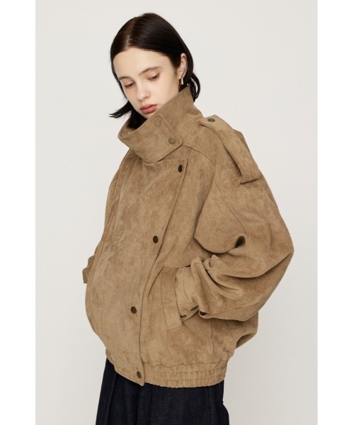 SLY(スライ)の「【AW PRE ORDER 第2弾】STAND COLLAR ZIP BZ スタンドカラージップブルゾン 秋服 スタンドネック ハイネック(ブルゾン・レディース・ブラック/ベージュ・FREE)」の17枚目の写真