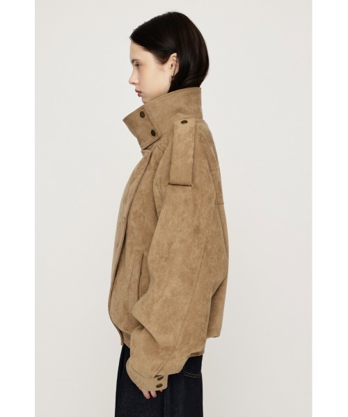 SLY(スライ)の「【AW PRE ORDER 第2弾】STAND COLLAR ZIP BZ スタンドカラージップブルゾン 秋服 スタンドネック ハイネック(ブルゾン・レディース・ブラック/ベージュ・FREE)」の19枚目の写真
