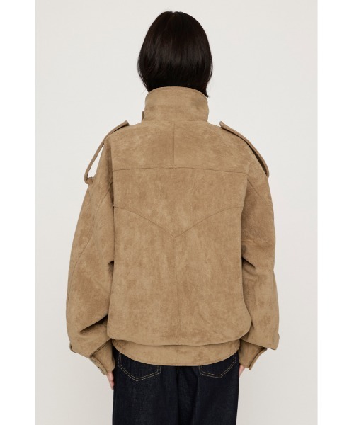 SLY(スライ)の「【AW PRE ORDER 第2弾】STAND COLLAR ZIP BZ スタンドカラージップブルゾン 秋服 スタンドネック ハイネック(ブルゾン・レディース・ブラック/ベージュ・FREE)」の20枚目の写真