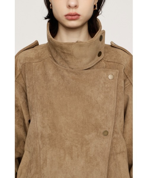 SLY(スライ)の「【AW PRE ORDER 第2弾】STAND COLLAR ZIP BZ スタンドカラージップブルゾン 秋服 スタンドネック ハイネック(ブルゾン・レディース・ブラック/ベージュ・FREE)」の21枚目の写真