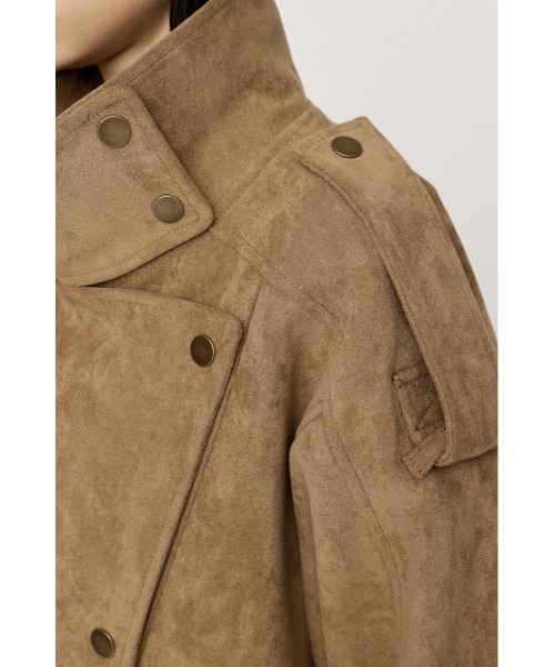 SLY(スライ)の「【AW PRE ORDER 第2弾】STAND COLLAR ZIP BZ スタンドカラージップブルゾン 秋服 スタンドネック ハイネック(ブルゾン・レディース・ブラック/ベージュ・FREE)」の22枚目の写真